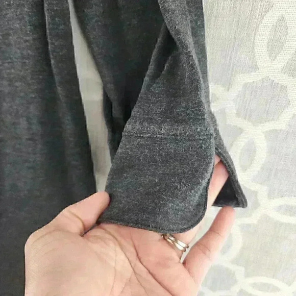 Lands'End Long Sleeve Scoop Neck Midi Shift Dress 8 - Picture 4 of 8